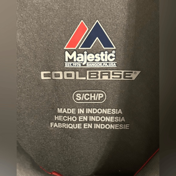 Washington Redskins Majestic Coolbase Polo Shirt Gray Sz Small - Picture 4 of 10